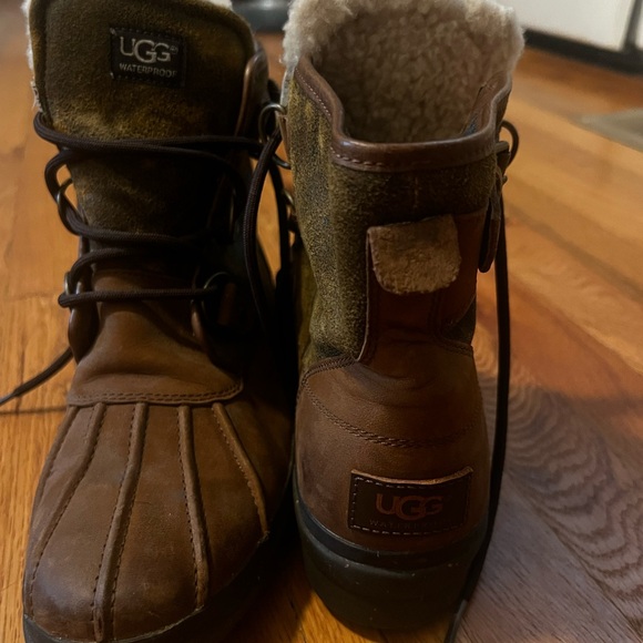 UGG Brown and Tan Waterproof Boots - Picture 1 of 6